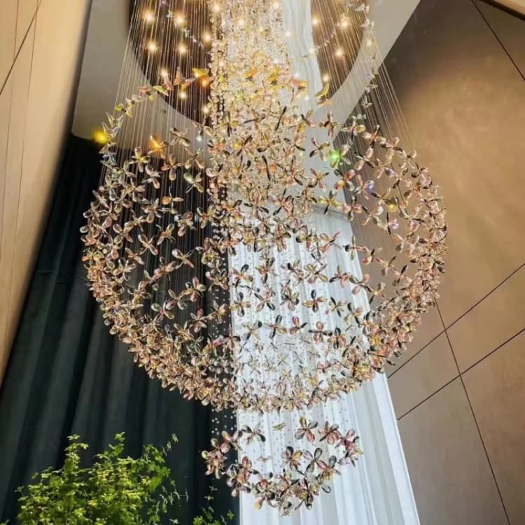 Overall view of the branching crystal sphere column